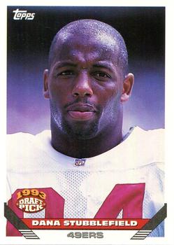 Dana Stubblefield San Francisco 49ers 1993 Topps NFL Draft Pick #436